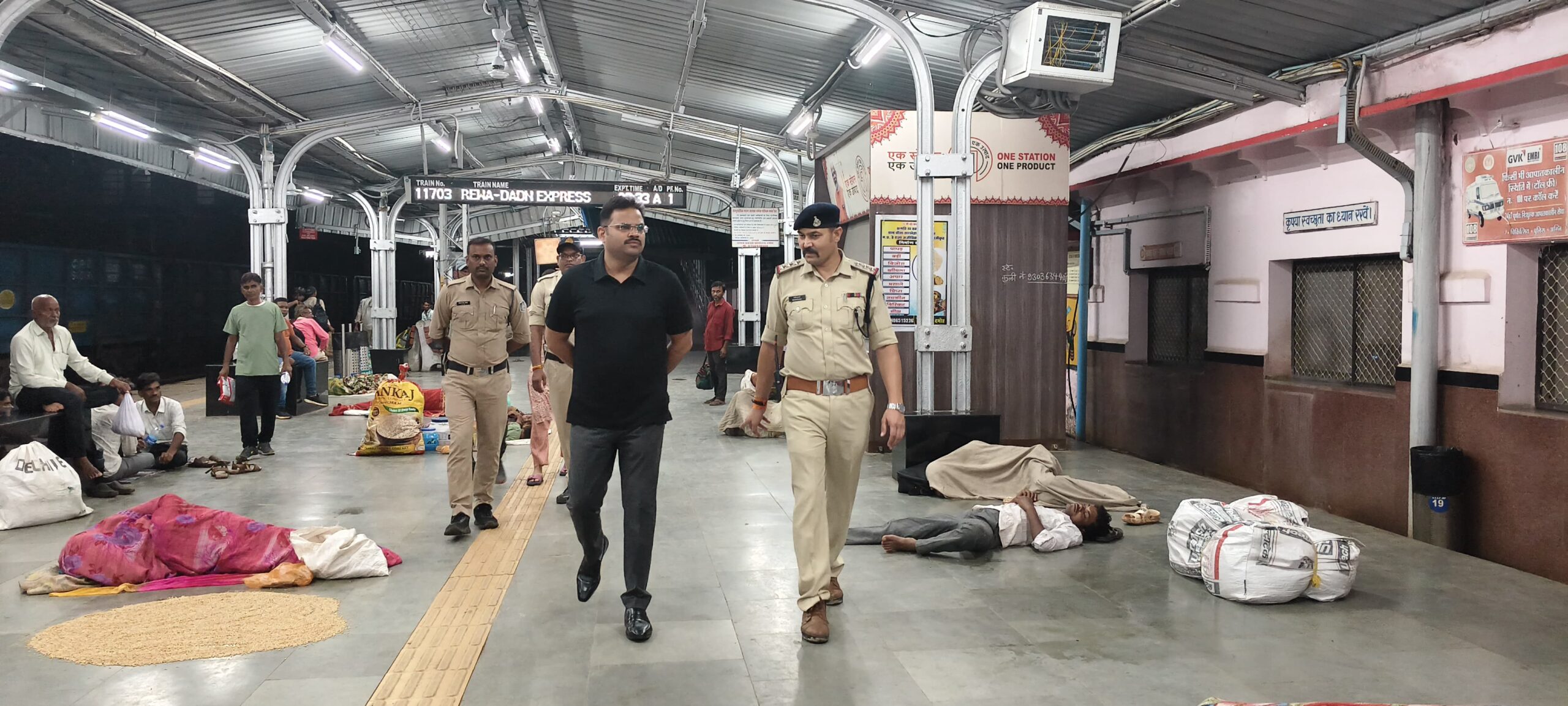 दमोह पुलिस अधीक्षक का औचक निरीक्षण