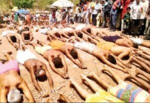 *बलखंडन खेर माता धाम में आस्था का अद्भुत संगम 38 डिग्री तापमान में दंडवत करते पहुंचे हजारों श्रद्धालु*