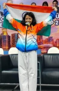 *मलेशिया में स्वर्ण जीतकर दमोह लौट रही बेटी नियति दीक्षित आज होगा भव्य स्वागत*