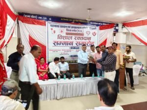 *रक्तदान की 28वीं बार उपलब्धि पर छिदामी प्रसाद राठौर का सम्मान*