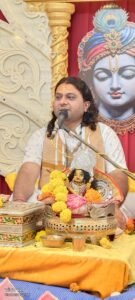 *श्री शिव साईं धाम बेलाताल टापू में श्रीमद्भागवत कथा के पंचम दिवस बाल लीलाओं गोवर्धन पूजा एवं छप्पन भोग का हुआ भावपूर्ण वर्णन*